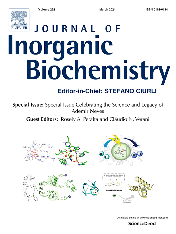 Go to journal home page - Journal of Inorganic Biochemistry